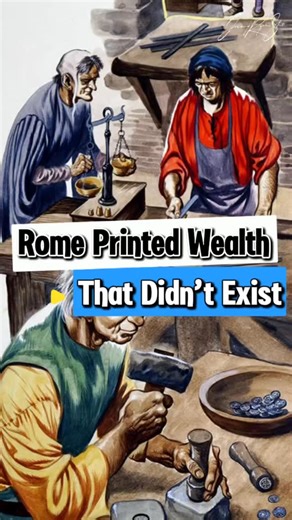 In 64 AD, the Roman denarius was almost pure silver, the kind of money everyone trusted. Two centuries later, that same coin was basically copper with a silver wash. This didn’t happen by accident; it was a deliberate choice to keep funding wars, bureaucracy, and promises Rome could no longer afford. When real value disappears, all that’s left is the illusion of wealth and history shows how that ends. Follow for more history that explains today, and repost if this one made you think. #historyrep