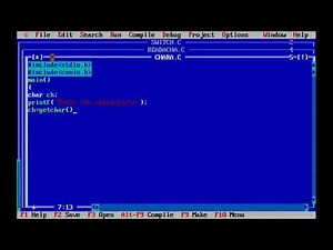 C program to read and write a character using getchar and putchar in English
