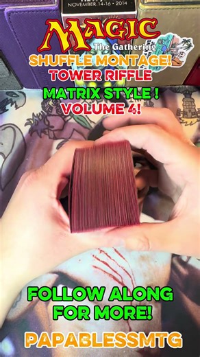 Shuffling compilation, matrix style! V 3 #mtg #magicthegathering #magicthegatheringcards #shuffle