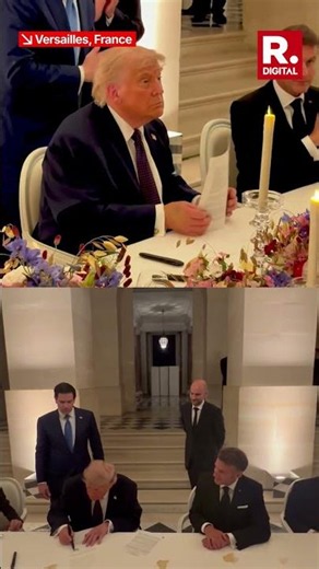 Trump Signs US Iran Agreement at Palace of Versailles