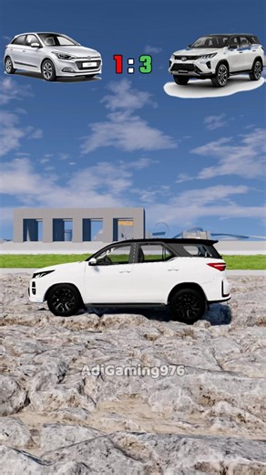 i20 🆚 Fortuner Legender 🚗💥 – Speed & Crash Test in BeamNG.drive!