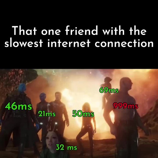 I have the 2 second worst internet connection in my friend group #fyp #relatable #badinternet #badconnection #imlagging #thatonefriend