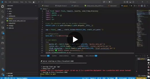 #machinelearning #ai #python #datascience #recommendationsystem #github #studentdeveloper #gokboru | Malik Noman Gokboru