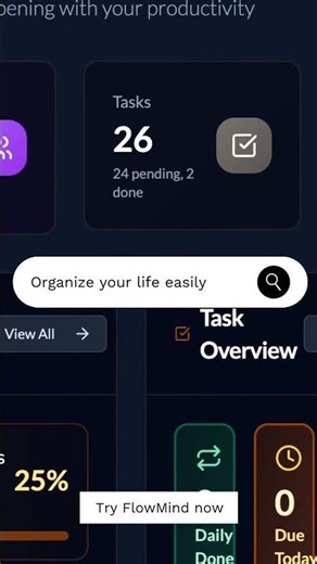 FlowMind Organize Your Life Easily #aitracker #aihabittracker #aiorganizer #goaltracker