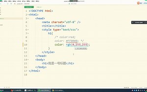 16.CSS中三种颜色的表示