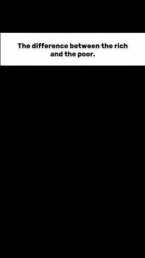 Different between POOR & RICH.