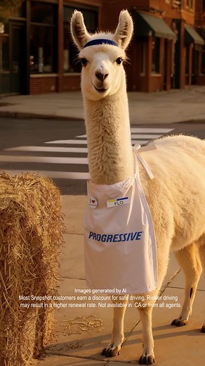 Wild roads, smarter instincts. Snapshot’s got your back. 🦙 | Progressive