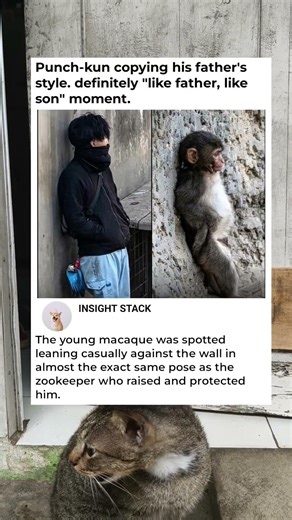 A perfect example of “monkey see, monkey do.”