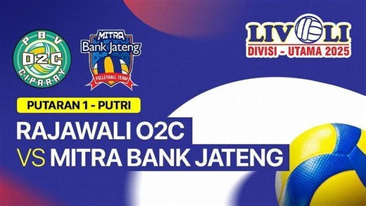 Putri: Rajawali O2C vs Mitra Bank Jateng - Full Match | Livoli Divisi Utama 2025