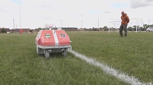 Freddy the Turf Tank robot reduces field maintenance time and cost in Byron
