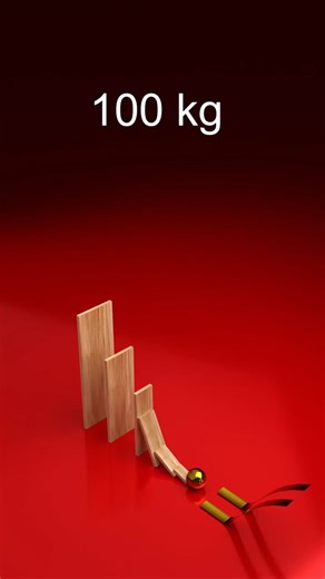 Wooden Dominoes Simulation #3danimation #3dsimulation #asmr