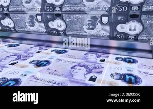 Printing 20 Pound Banknotes Stock Video Footage - Alamy