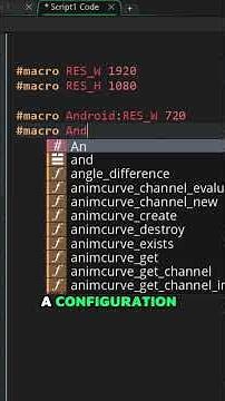 Pro Tip: Use Macros and Configs to streamline building your games for multiple platforms!