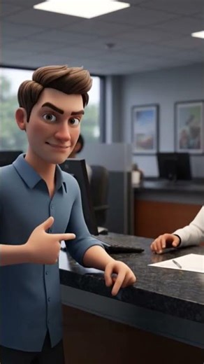 Bank Manager with coustomer #cartoon #lifeisbutadream #motivation #drummer