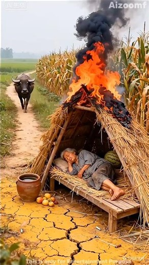 The Buffalo 🦬 saved grandmother from fire 😭🤣#JamunJuice #MotherInLawComedy #FamilyShorts #jumpstyle