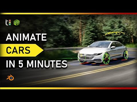 [blender] Forest road animation in 5 minutes