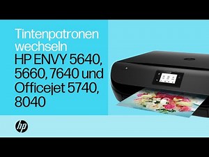 Tintenpatronen austauschen | HP ENVY 5640, 5660, 7640 und Officejet 5740, 8040 | HP Support