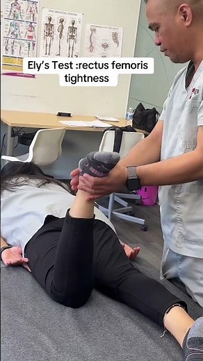 Ely’s Test| Test for rectus femoris tightness