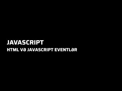 Javascript - JavaScript ilə HTML Elementlərinə Müraciət - DOM Manipulyasiyası - Dərs 15