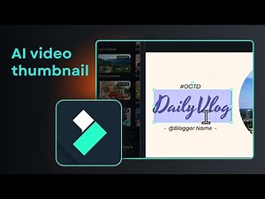 How To Use AI Video Thumbnail In Filmora