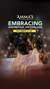 Amma was ​welcomed ​to Winterthur, Switzerland through deep love expressed in a myriad of ways—from a passionate performance of Western classical music to the waving of lights for Diwali​. As hearts overflowed with joy, Amma arrived for her first visit to the continent since 2019. Find Amma’s tour schedule schedule at - https://amma.org/news/announcing-ammas-2025-europe-tour #Amma #MataAmritanandamayiDevi #AmmaEuropeTour2025 #Amrita | Amma