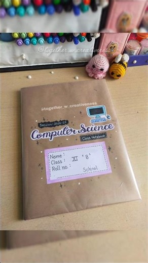 This notebook deserved a glow-up 💅✨ #togetherwcreativeness #notebookdecoration #shorts