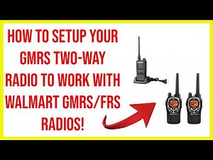 🔺 How to program your gmrs two-way radio to work with Walmart ( bubble wrapped) gmrs/frs radios!🔺