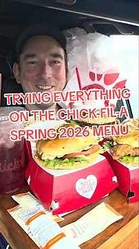 Trying EVERYTHING on the NEW Chick-fil-A Spring Menu 🍗🍦🔥 #chickfila #eating