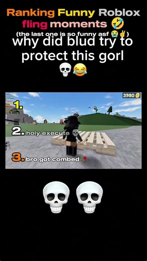 Top 3 funny roblox fling moments 🤑🤣
