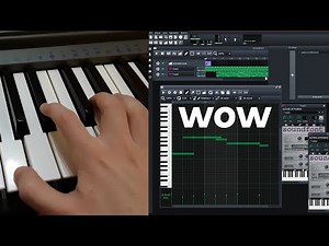 Making a simple melody on keyboard and LMMS.