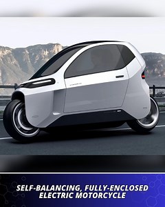 4.7M views · 64K reactions | Defy gravity with this self-balancing, fully-enclosed electric motorcycle. | Startup Selfie | Facebook