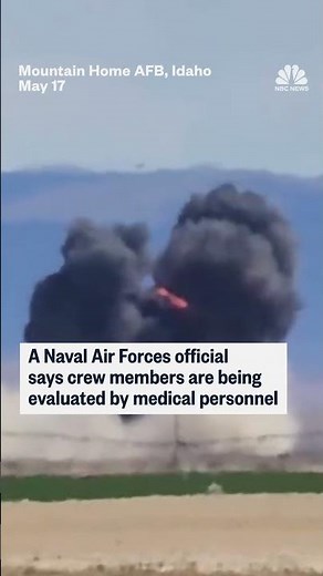 Crew members successfully eject after Idaho jet crash