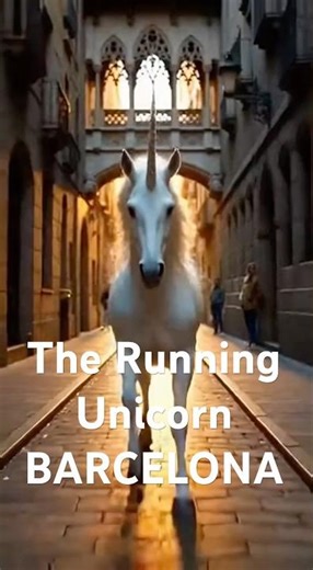 Sprinting Through Barcelona! 🦄🇪🇸 The Running Unicorn World Tour