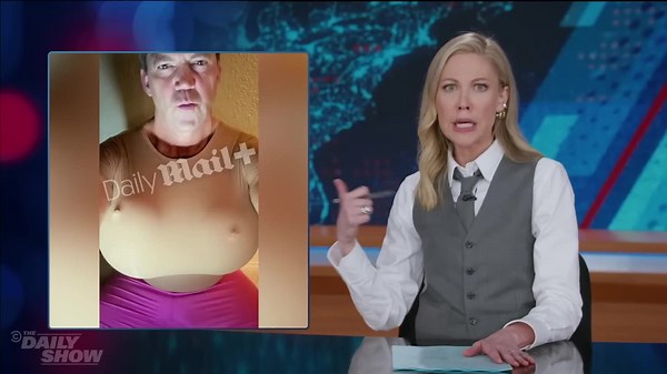 The Daily Show comes to Kristi Noem’s husband’s defense after bombshell photos