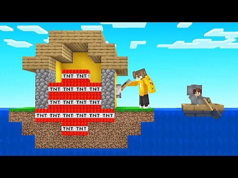 I TROLLED My Friends Island With TNT! (Minecraft)