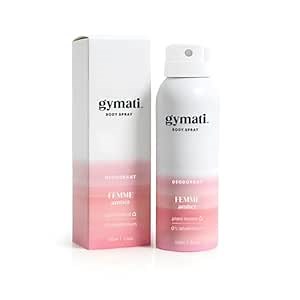 Gymati Natural Deodorant Body Spray – Aluminum-Free, Plant-Based Blend with Aloe & Zinc, Long-Lasting Odor Protection, Luxury-Inspired Scent for Women
