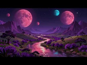 A Night in the Alien Wilderness | 4K Cosmic Atmosphere Wallpaper 4K