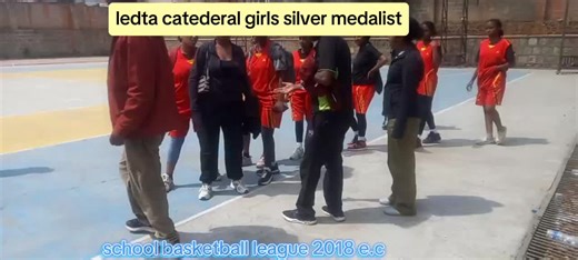 ledeta catederal girls basketball team awarded silver medals at addis ababa school basketball league#ledeta catedaral schools#aaeducation biro#basketball lovers#lij mikael