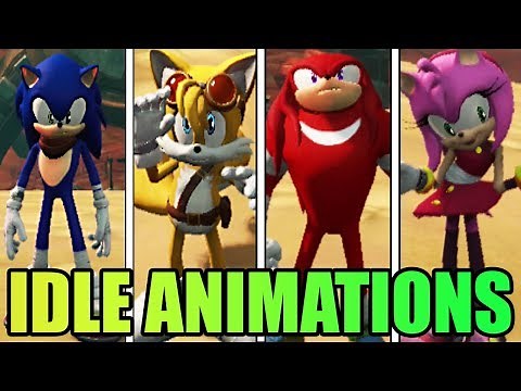 All Funny Idle Animations In Sonic Boom: Rise of Lyric