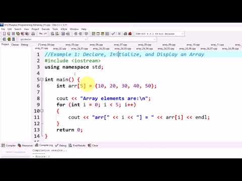 Lecture: 41 |Array lecture Part-I| Programming Fundamental in C++ |Pashto