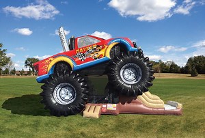 USA Monster Truck Combo Slide | Sky High Party Rentals