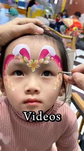 Cute Girl Amazing Rabbit Face Painting,Face Painting🐰🎨🥰#shorts