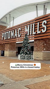 ⛄ 🎄✨MERRY CHRISTMAS✨🎅 🎁 Stay warm and safe. Potomac Mills is CLOSED today 12-25-25. https://bit.ly/3sE2qvw 📌 Come back tomorrow and spend all those gift cards 😉 | Potomac Mills