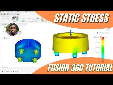 FUSION 360 STRESS ANALYSIS (Von Mises, Displacement, Safety Factor)