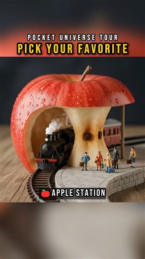 Which fruit world would you live in? 🌍✨ #AIart #Miniature