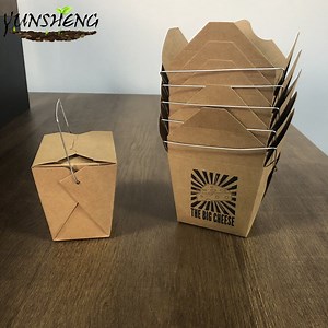 [Hot Item] Eco-Friendly Chinese Take out Boxes Kraft Unbleached BPA-Free Takeout Containers Are Leakproof and Microwavable Stackable to-Go Meal Pails Great for Weddings