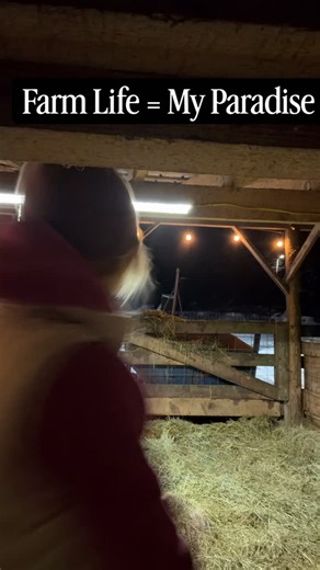 Kelli Foreman | Alaska Small Farm Life on Instagram: "Happy places come in all shapes and sizes but out in the barn with the animals has always been one of my most favorite places since I can remember. #farmkidsgrowup"