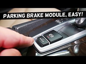 Where is Parking Brake Control Module Location BMW F10 F11 520i 528i 530i 535i 550i 518d 520d 525d