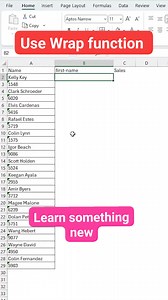 22K views · 116 reactions | Use wrap function in excel #wtapfunction #removeunwantedvalue #formula #findoutdays #splitnumbers #hlookupformula #autoborder #DeadlineTracker #Excel #filterformulas #vickygautamvkg #autoborderexcel | Vicky Gautam | Facebook