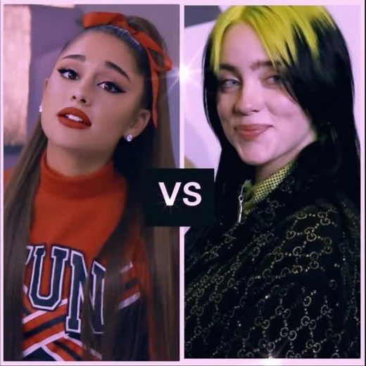 Ariana Grande🌸VS Billie eilish 🥑 who's your fav? 🙂#arianagrande #billieeilish 🆚
